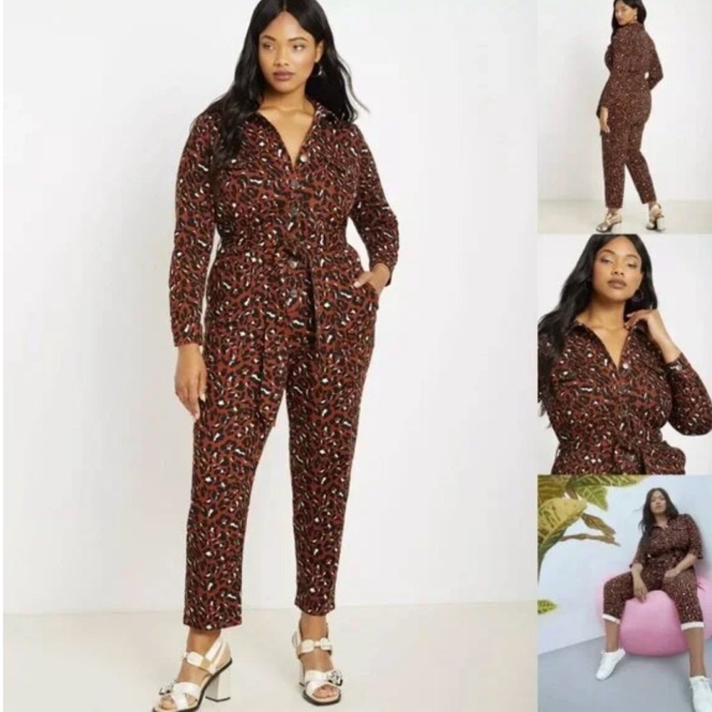 Eloquii Animal Print Jumpsuit Plus Sz 18
Boiler Suit Buttons
